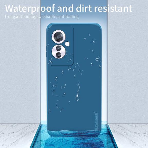 For OPPO Reno11 F PINWUYO Sense Series Liquid Silicone TPU Phone Case(Blue)
