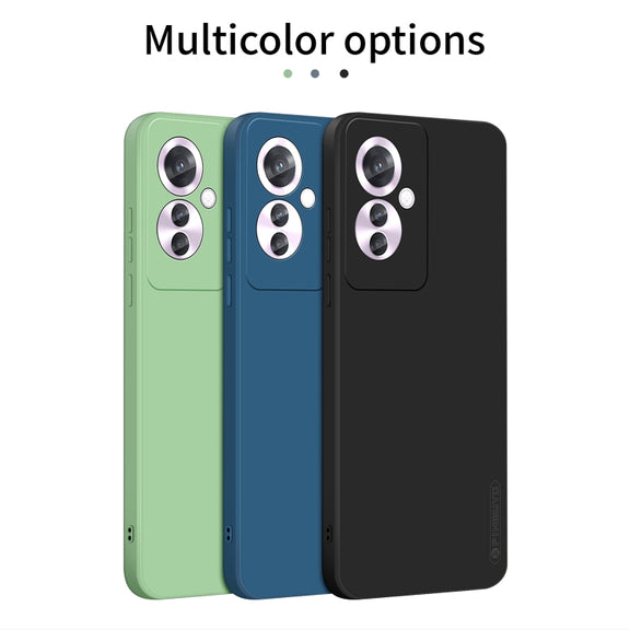 For OPPO Reno11 F PINWUYO Sense Series Liquid Silicone TPU Phone Case(Blue)