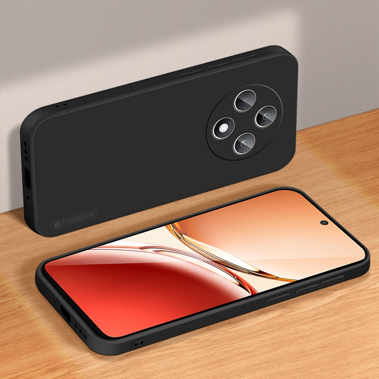 For OPPO Reno12 F PINWUYO Sense Series Liquid Silicone TPU Phone Case(Black)
