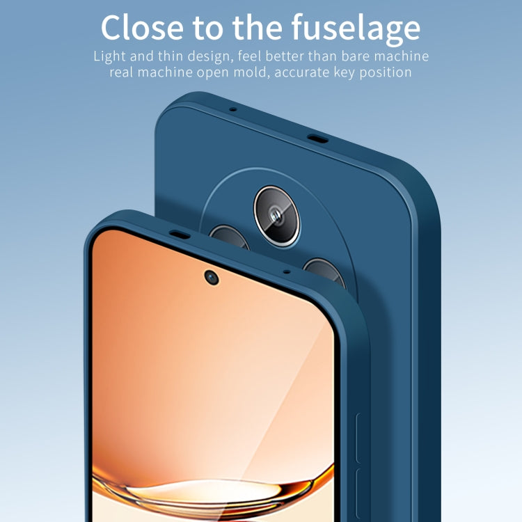 For OPPO Reno12 F PINWUYO Sense Series Liquid Silicone TPU Phone Case(Blue)