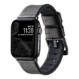 For Apple Watch SE 40mm Genuine Leather Hybrid Silicone Watch Band(Coffee Black Buckle) - Watch Bands by PMC TechLife | Online Shopping South Africa | PMC TechLife | Buy Now Pay Later Mobicred