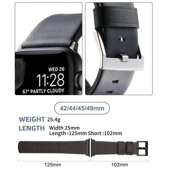 For Apple Watch SE 40mm Genuine Leather Hybrid Silicone Watch Band(Coffee Black Buckle)