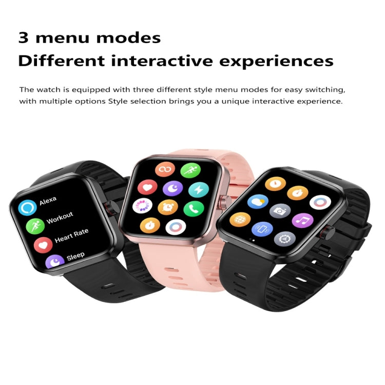 NX22 1.78 inch Color Screen Smart Watch, Support Bluetooth Call / Wellness Tracking(Black)