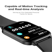 P85 1.93 inch Color Screen Smart Watch, Support Bluetooth Call / Wellness Tracking(Black)