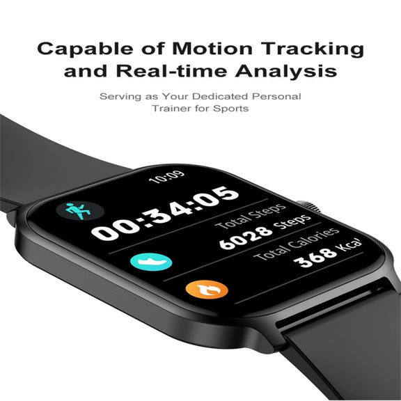 P85 1.93 inch Color Screen Smart Watch, Support Bluetooth Call / Wellness Tracking(Black)