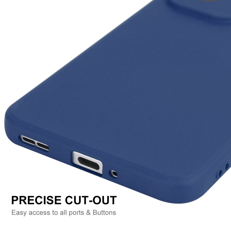 For OPPO Reno12 Pro ENKAY Liquid Silicone Soft Shockproof Phone Case(Dark Blue)