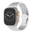 For Apple Watch SE 2023 44mm One-bead Paint Alloy Butterfly Buckle Watch Band(Silver) - free shipping - PMC TechLife - Order now!