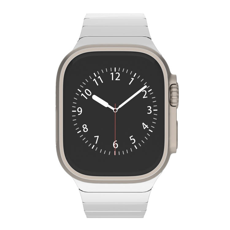 For Apple Watch Series 3 42mm One-bead Paint Alloy Butterfly Buckle Watch Band(Silver) - free shipping - PMC TechLife - Order now!