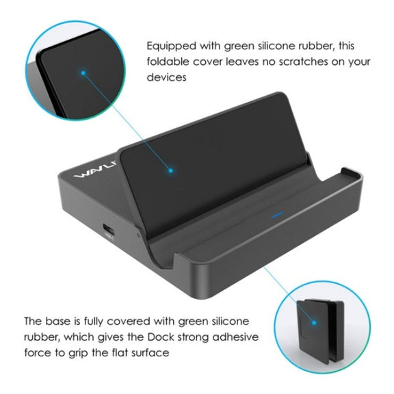 WAVLINK UHP3D01G Gigabit Ethernet USB 3.0 Multi-Function HUB 4K HD Docking Station(US Plug)