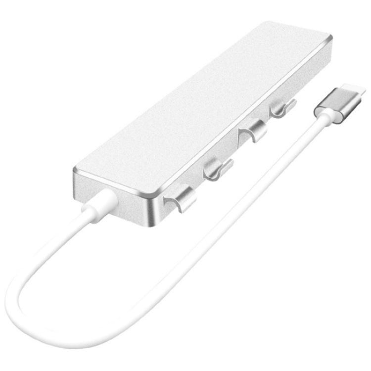 ADS-301C USB-C / Type-C to USB-C + USB 3.0 + 3 x USB 2.0 Expander HUB(Grey) - USB HUB by PMC TechLife | Online Shopping South Africa | PMC TechLife | Buy Now Pay Later Mobicred