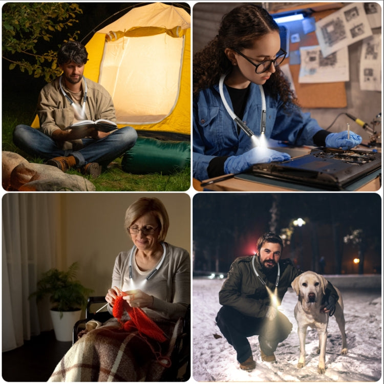 Three-tone Light LED Hanging Neck Light Emergency Light Eye Protection Reading Light - LED Flashlight by PMc TechLife | Online Shopping South Africa | PMc TechLife | Buy Now Pay Later Mobicred