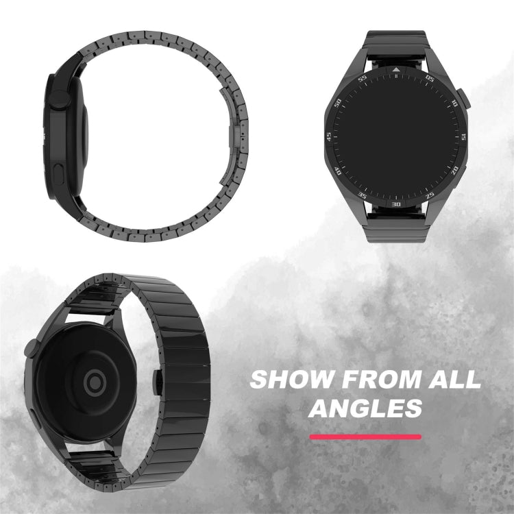 For Huawei Watch Buds 22mm One Bead Paint Butterfly Buckle Alloy Watch Band(Silver) - free shipping - PMC TechLife - Order now!