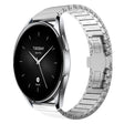 For Xiaomi Watch S2 22mm One Bead Paint Butterfly Buckle Alloy Watch Band(Silver) - free shipping - PMC TechLife - Order now!