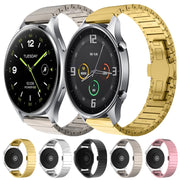 For Xiaomi Watch S1 Active 22mm One Bead Paint Butterfly Buckle Alloy Watch Band(Gold)