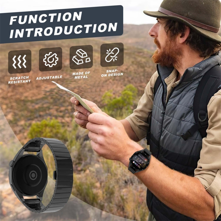 For Honor Magic Watch 22mm One Bead Paint Butterfly Buckle Alloy Watch Band(Silver) - free shipping - PMC TechLife - Order now!