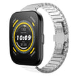 For Amazfit  Watch Bip 5 22mm One-Bead Paint Butterfly Buckle Alloy Watch Band(Silver) - free shipping - PMC TechLife - Order now!