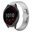 For Garmin Vivoactive 4 22mm One Bead Paint Butterfly Buckle Alloy Watch Band(Silver) - free shipping - PMC TechLife - Order now!