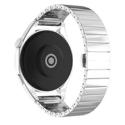 For COROS Pace 3 22mm One Bead Paint Butterfly Buckle Alloy Watch Band(Silver)