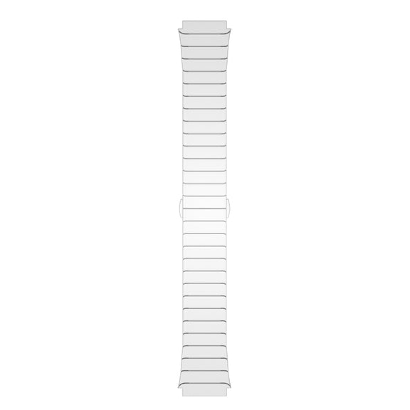 For COROS Pace 3 22mm One Bead Paint Butterfly Buckle Alloy Watch Band(Silver)