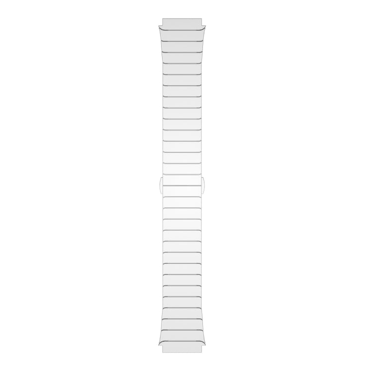For COROS Pace 3 22mm One Bead Paint Butterfly Buckle Alloy Watch Band(Silver)