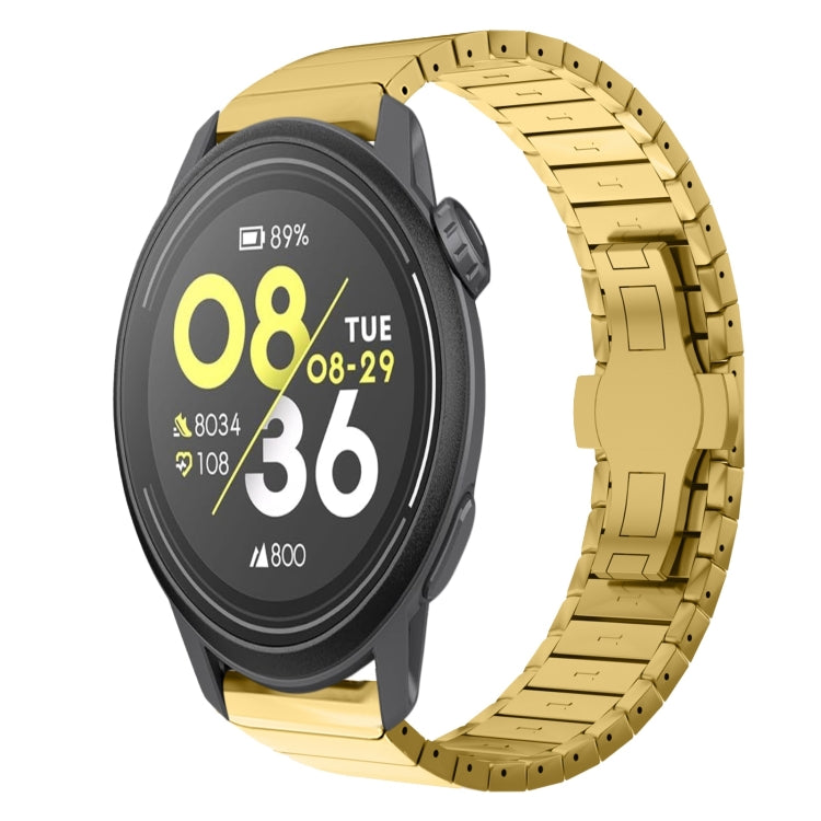 For COROS Pace 3 22mm One Bead Paint Butterfly Buckle Alloy Watch Band(Gold) - free shipping - PMC TechLife - Order now!