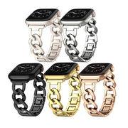 For Apple Watch Ultra 49mm Quick-Release Metal Chain Watch Band(Silver)