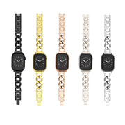 For Apple Watch Ultra 49mm Quick-Release Metal Chain Watch Band(Silver)