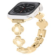 For Apple Watch Series 8 41mm Four Leaf Clover Quick-Release Metal Chain Watch Band(Gold) - free shipping - PMC TechLife - Order now!