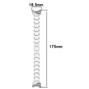 For Xiaomi Smart Band 9 / 9 NFC Diamond Three Beads Stainless Steel Metal Watch Band(Silver)