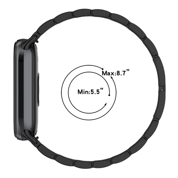 For Xiaomi Smart Band 9 / 9 NFC Diamond Three Beads Stainless Steel Metal Watch Band(Silver)