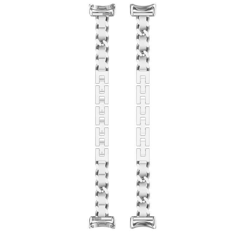 For Xiaomi Smart Band 9 / 9 NFC Fashion Bracelet Metal Watch Band(Silver)