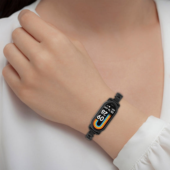 For Xiaomi Smart Band 9 / 9 NFC Fashion Bracelet Metal Watch Band(Silver)