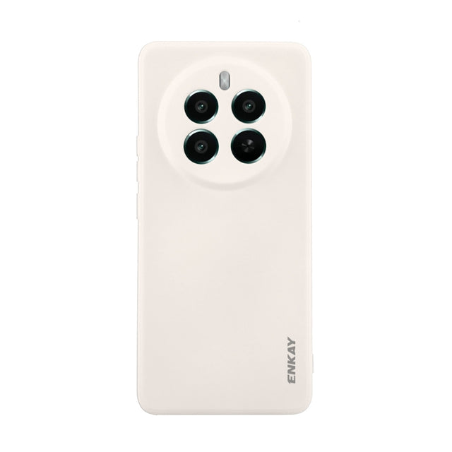 For Realme 12 Pro+ ENKAY Liquid Silicone Soft Shockproof Phone Case(Beige)