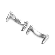 For Xiaomi Smart Band 9 NFC 14mm 1 Pair Metal Watch Band Connector(Silver)