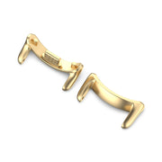 For Xiaomi Smart Band 9 NFC 14mm 1 Pair Metal Watch Band Connector(Gold)
