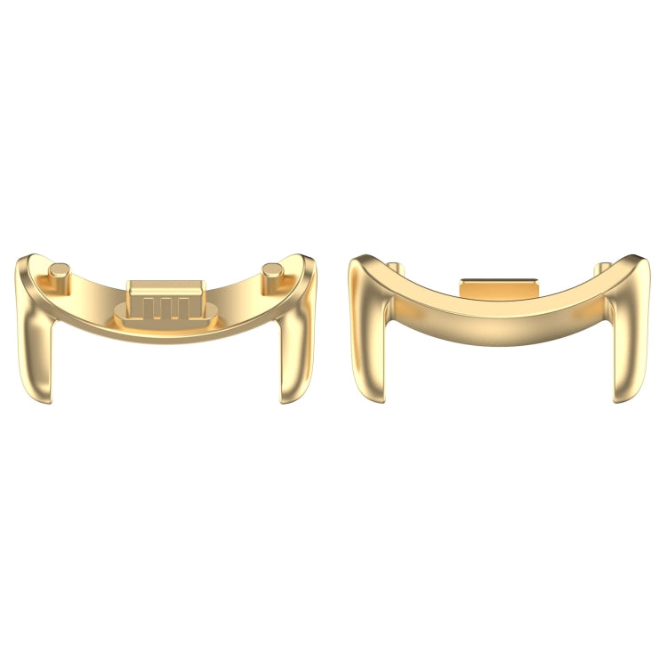 For Xiaomi Smart Band 9 14mm 1 Pair Metal Watch Band Connector(Gold)