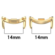 For Xiaomi Smart Band 9 14mm 1 Pair Metal Watch Band Connector(Black)