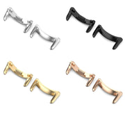 For Xiaomi Smart Band 9 12mm 1 Pair Metal Watch Band Connector(Gold)