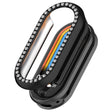 For Xiaomi Smart Band 9 NFC Diamond Half Coverage Hollow PC Watch Protective Case(Black) - Watch Cases by PMC TechLife | Online Shopping South Africa | PMC TechLife | Buy Now Pay Later Mobicred