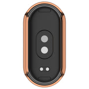 For Xiaomi Smart Band 9 NFC Diamond Half Coverage Hollow PC Watch Protective Case(Rose Gold)