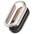 For Xiaomi Smart Band 9 NFC Diamond Half Coverage Hollow PC Watch Protective Case(Starlight) - Watch Cases by PMC TechLife | Online Shopping South Africa | PMC TechLife | Buy Now Pay Later Mobicred