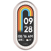 For Xiaomi Smart Band 9 NFC Diamond Half Coverage Hollow PC Watch Protective Case(Starlight)