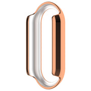 For Xiaomi Smart Band 9 Diamond Half Coverage Hollow PC Watch Protective Case(Rose Gold)