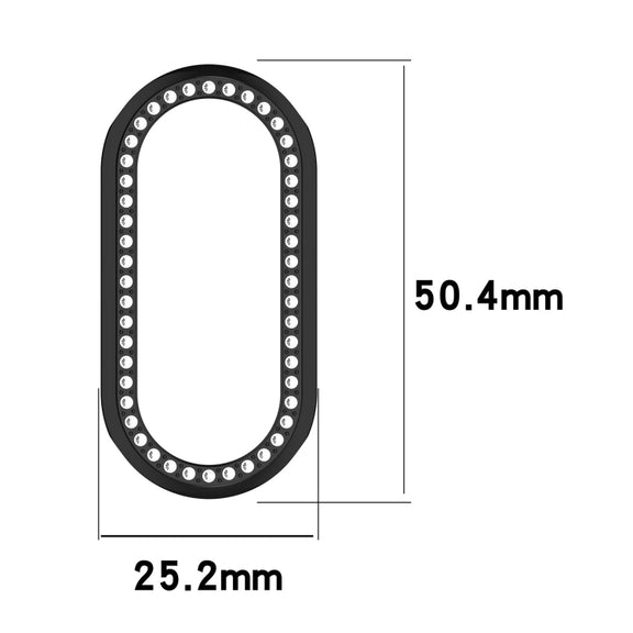 For Xiaomi Smart Band 9 Diamond Half Coverage Hollow PC Watch Protective Case(Rose Gold)
