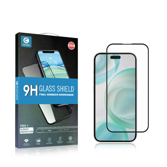 For iPhone 16 Pro mocolo 2.5D Full Glue Full Cover Tempered Glass Film