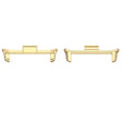 For vivo iQOO Watch GT 22mm 1 Pair Metal Watch Band Connector(Gold) - Watch Bands by PMc TechLife | Online Shopping South Africa | PMc TechLife | Buy Now Pay Later Mobicred