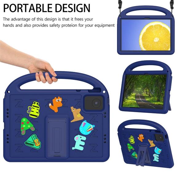 For Lenovo Tab M11 / Xiaoxin Pad 11 2024 Cartoon Sparrow EVA Shockproof Tablet Case(Navy Blue)