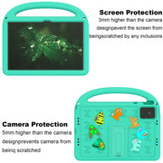 For Lenovo Tab M11 / Xiaoxin Pad 11 2024 Cartoon Sparrow EVA Shockproof Tablet Case(Glacier Green)