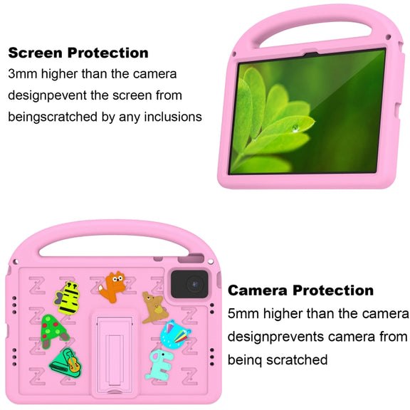 For Lenovo Tab M11 / Xiaoxin Pad 11 2024 Cartoon Sparrow EVA Shockproof Tablet Case(Pink)