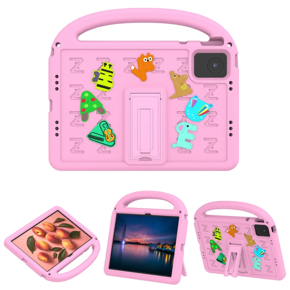 For Lenovo Tab M11 / Xiaoxin Pad 11 2024 Cartoon Sparrow EVA Shockproof Tablet Case(Pink)